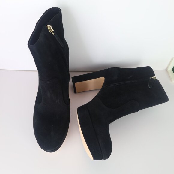 Kate Spade NY Barrett Suede Heel Boots Black 10 - Picture 9 of 16